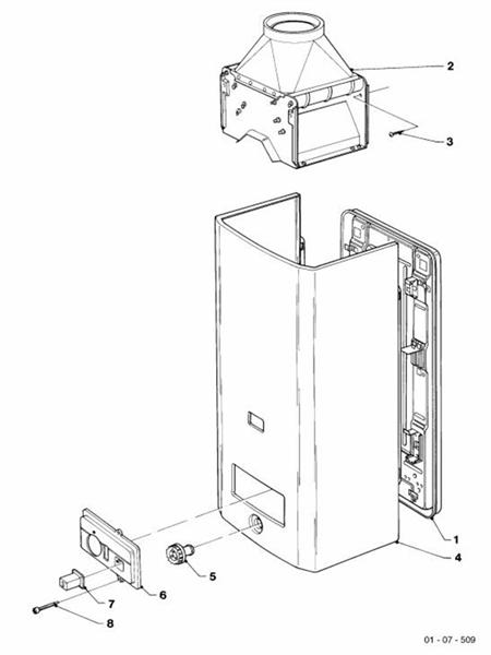 Exploded Diagram for CASING PARTS