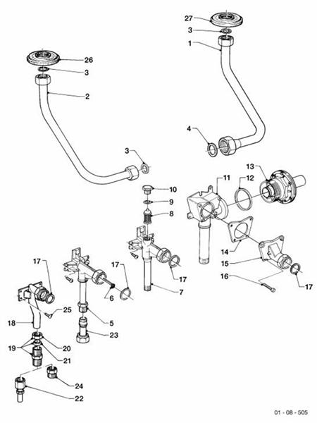 Exploded Diagram for CONNECTION PARTS 1