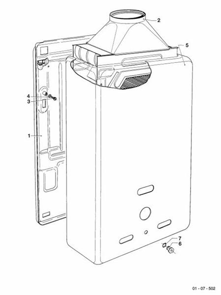Exploded Diagram for CASING PARTS