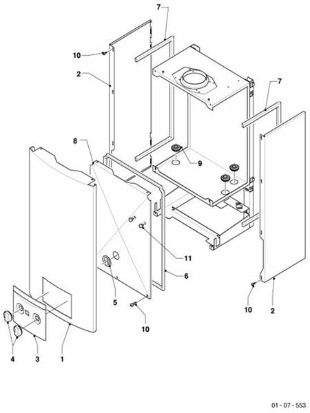 Exploded Diagram for CASING PARTS