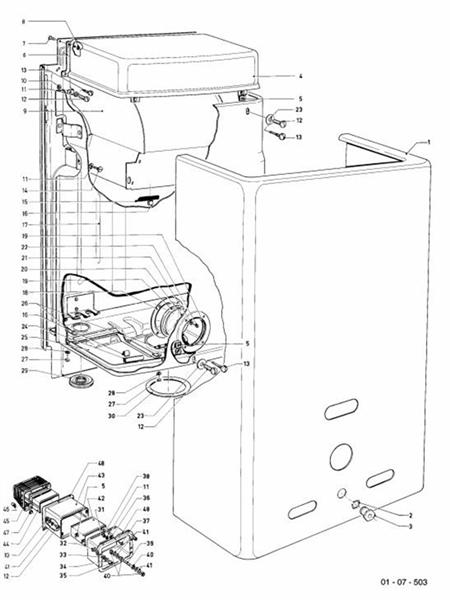Exploded Diagram for CASING PARTS