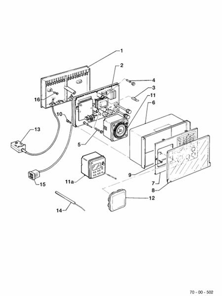 Exploded Diagram for ELECTRONIC BOARD VRC-CB