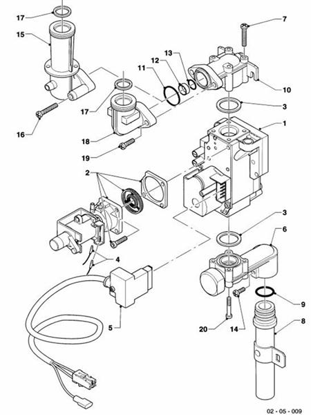 Exploded Diagram for GAS SECTION