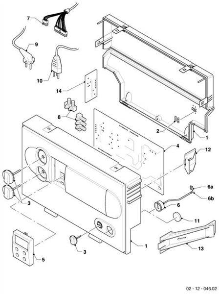 Exploded Diagram for CONTROL PANEL (TO08/07)