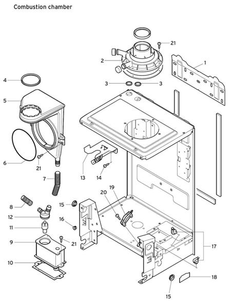 Exploded Diagram for COMBUSTION CHAMBER
