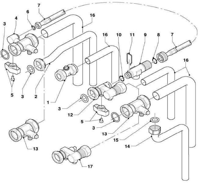 Exploded Diagram for CONNECTION PARTS