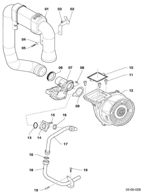 Exploded Diagram for GAS SECTION