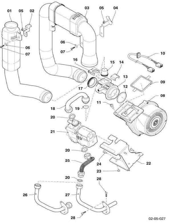 Exploded Diagram for GAS SECTION