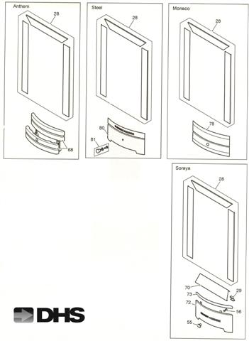 Exploded Diagram for FRONTS