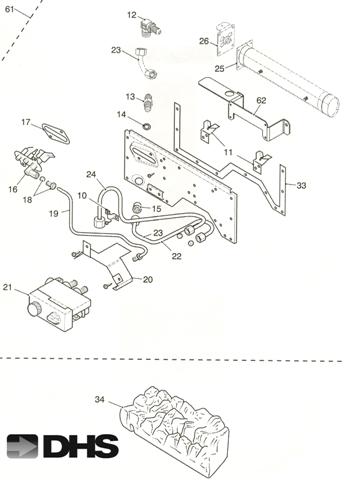 Exploded Diagram for MANUAL BURNER