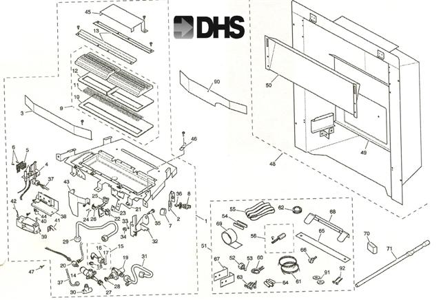 Exploded Diagram for BURNER TRAY/CONVECTION BOX/FIX