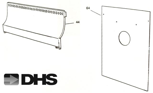 Exploded Diagram for FRONT PANEL/CLOSURE PLATE