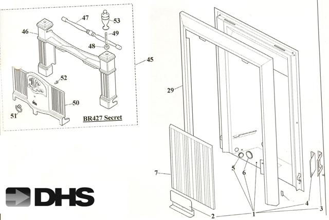 Exploded Diagram for CASTING/REAR WALL/TRIM