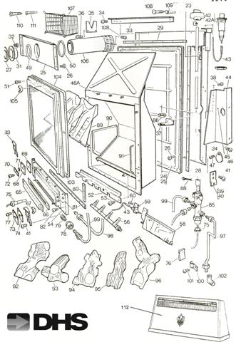 Exploded Diagram for FUNCTIONAL PARTS UP TO SN 99D9