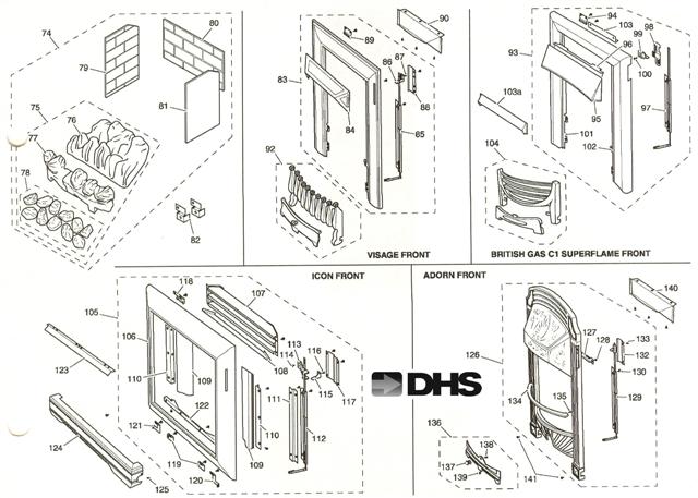 Exploded Diagram for CERAMICS/TRIMS