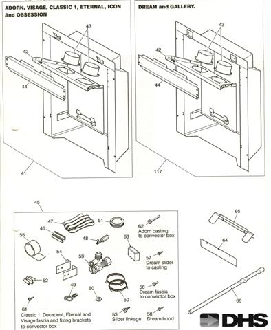 Exploded Diagram for CONVECTOR BOXES/ACCESSORIES