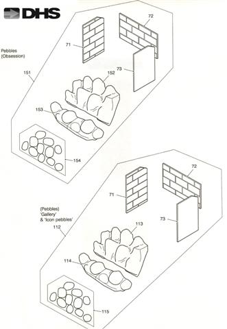 Exploded Diagram for CERAMIC PEBBLE FUEL EFFECT