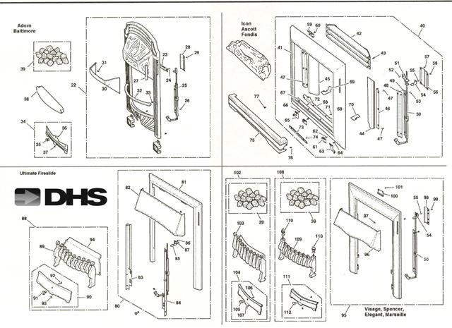 Exploded Diagram for TRIMS