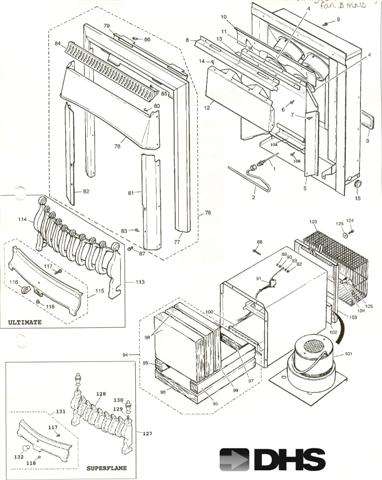 Exploded Diagram for CASTING/CONVECTION BOX/FAN/TRI