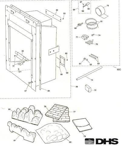 Exploded Diagram for CERAMICS/CONVECTION BOX/FIXING