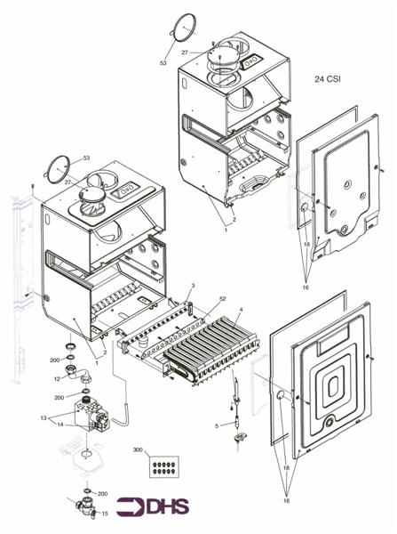Exploded Diagram for BURNER ASSY
