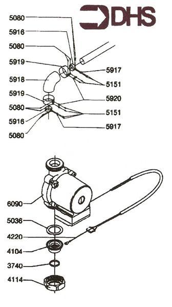 Exploded Diagram for 90 BEND & PUMP