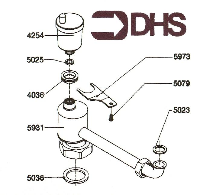 Exploded Diagram for RETURN PIPE WITH AIR SEPARATOR