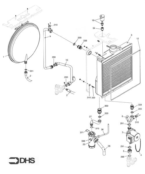Exploded Diagram for EXPANSION VESSEL & PUMP