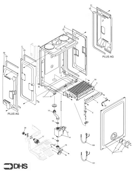 Exploded Diagram for BURNER