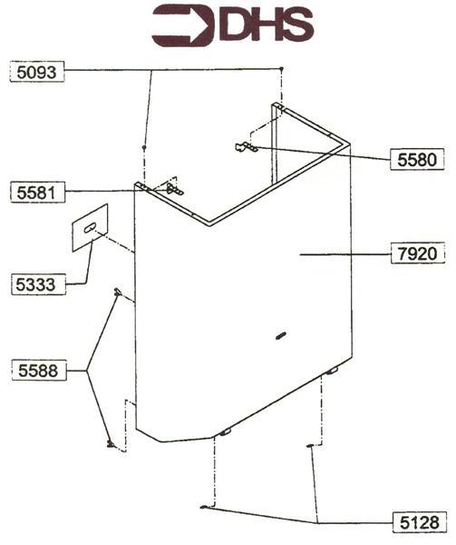 Exploded Diagram for CASING COVER