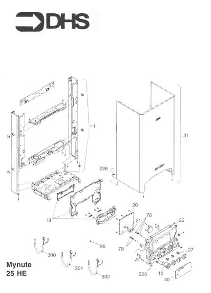 Exploded Diagram for CASING - PANEL COVER