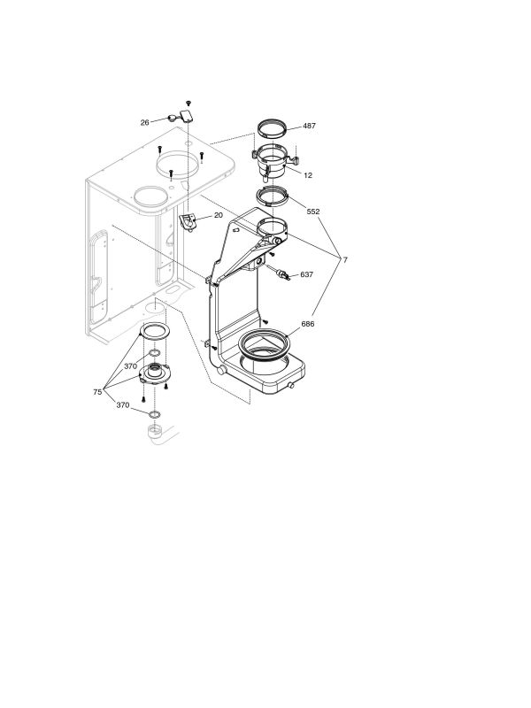 Exploded Diagram for COMBUSTION CHAMBER/FLUE DRAIN