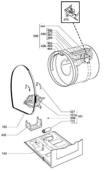 Exploded Diagram for DRUM ASSEMBLY