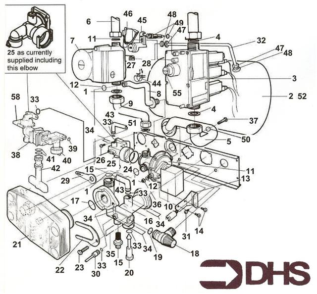 Exploded Diagram for PUMP & HYDRAULIC ASSY