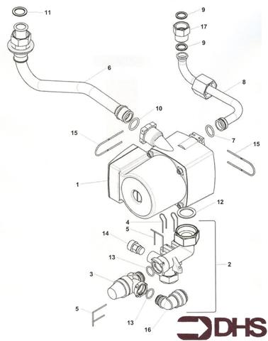 Exploded Diagram for PUMP & HYDRAULIC ASSY