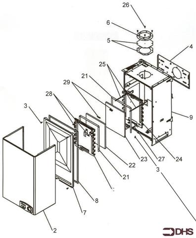 Exploded Diagram for SUPERSTRUCTURE & CASE