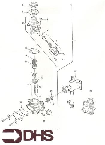 Exploded Diagram for GAS VALVE