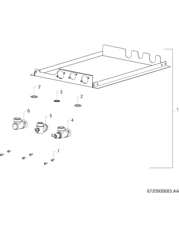 Exploded Diagram for BASE FRAME